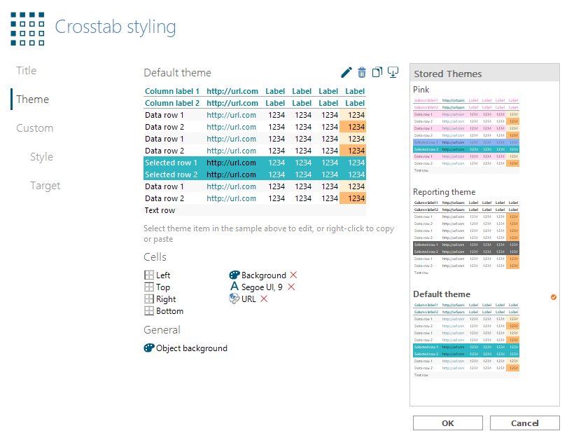 Crosstab Styling, Formatting and Themes – TARGIT Community